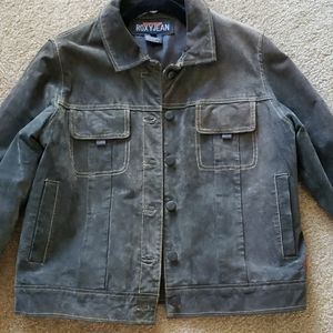 EUC Quiksilver RoxyJean Suede Leather jacket